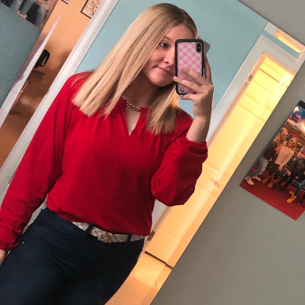 Micheal Kors red shirt